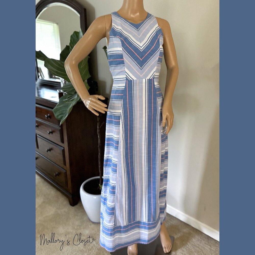 Japna Midi Sleeveless Striped Dress / Size: XS